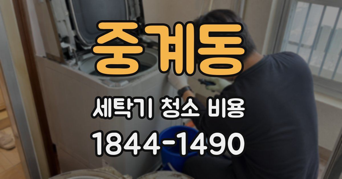 중계동 세탁기 청소 비용