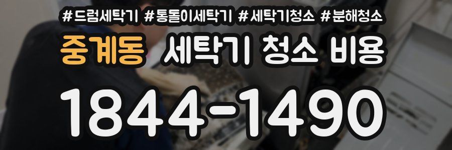 중계동 세탁기 청소 비용