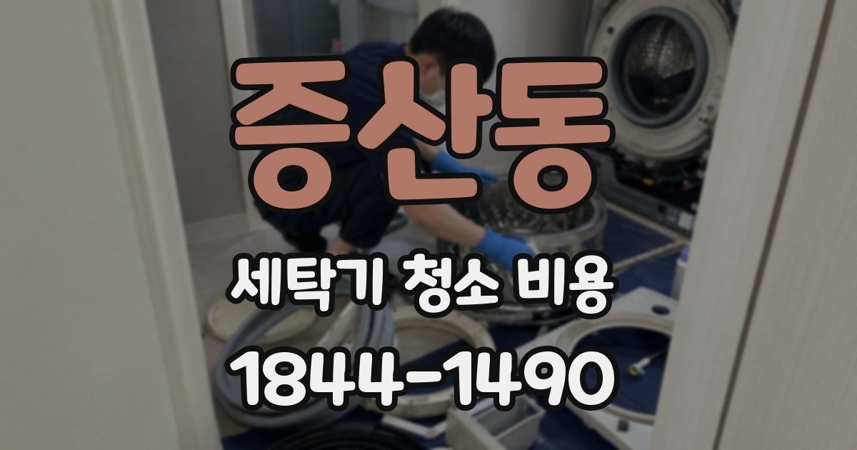 증산동 세탁기 청소 비용