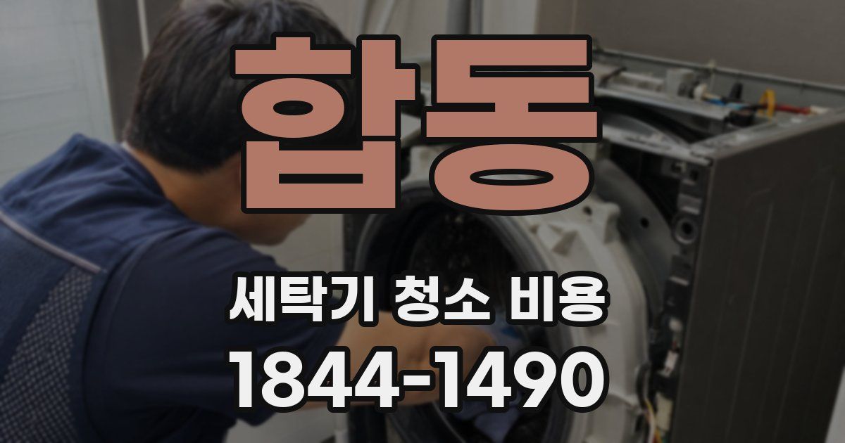 합동 세탁기 청소 비용