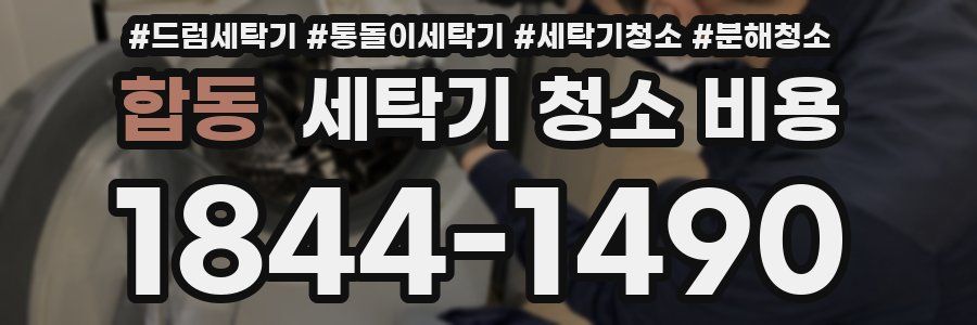 합동 세탁기 청소 비용