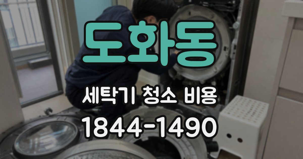 도화동 세탁기 청소 비용