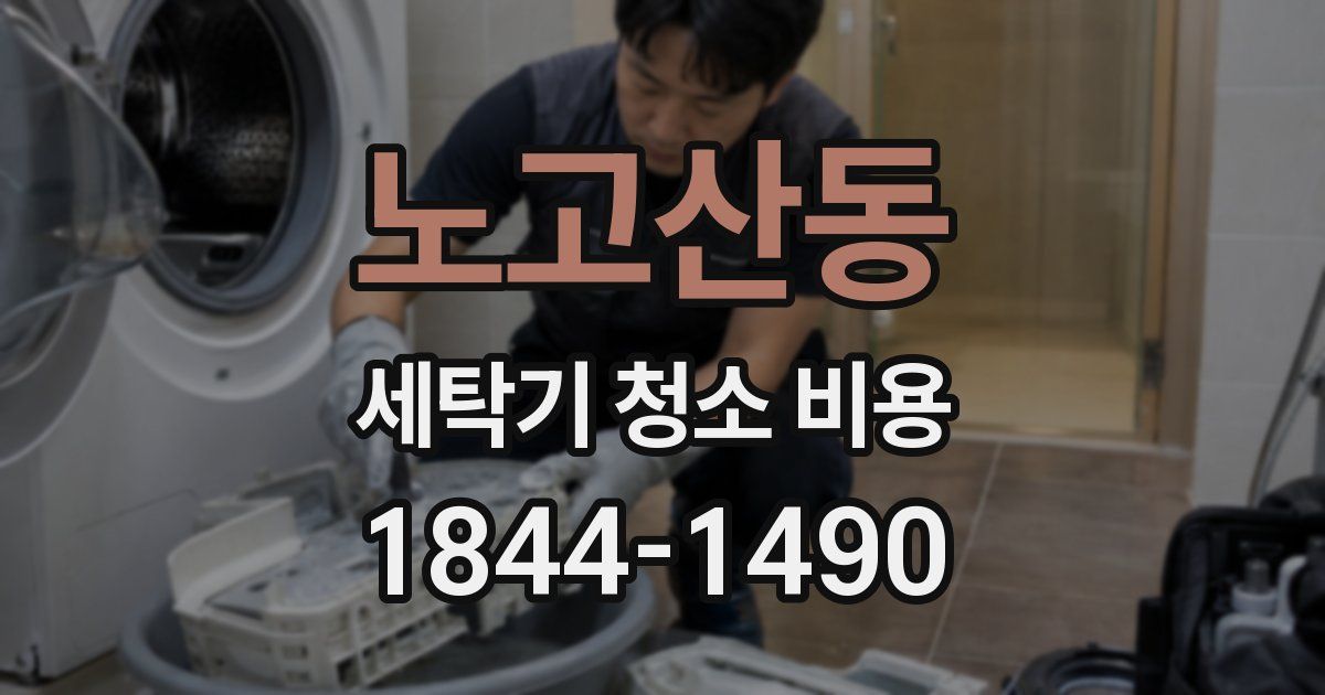 노고산동 세탁기 청소 비용