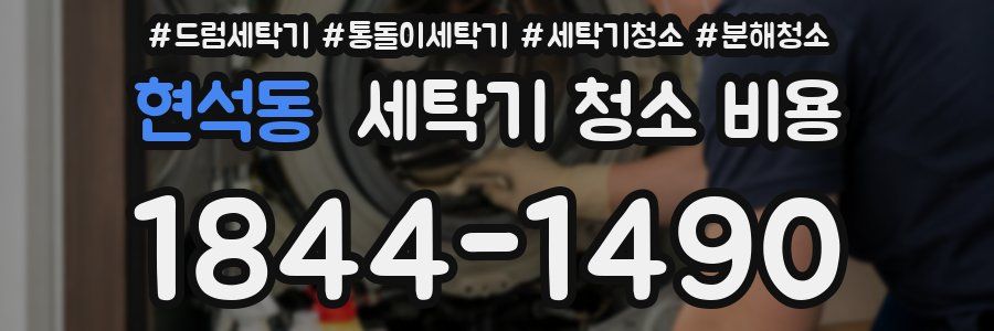 현석동 세탁기 청소 비용