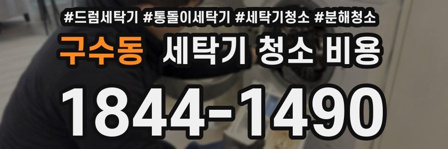 구수동 세탁기 청소 비용