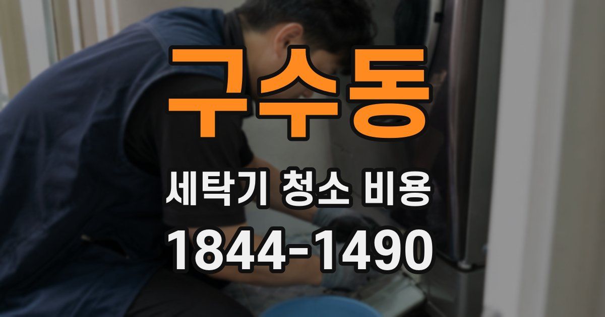 구수동 세탁기 청소 비용
