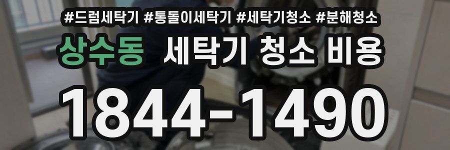 상수동 세탁기 청소 비용