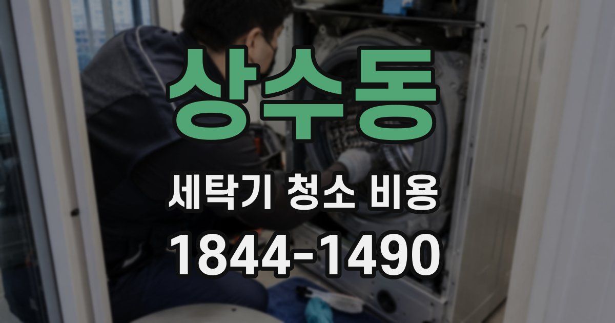 상수동 세탁기 청소 비용