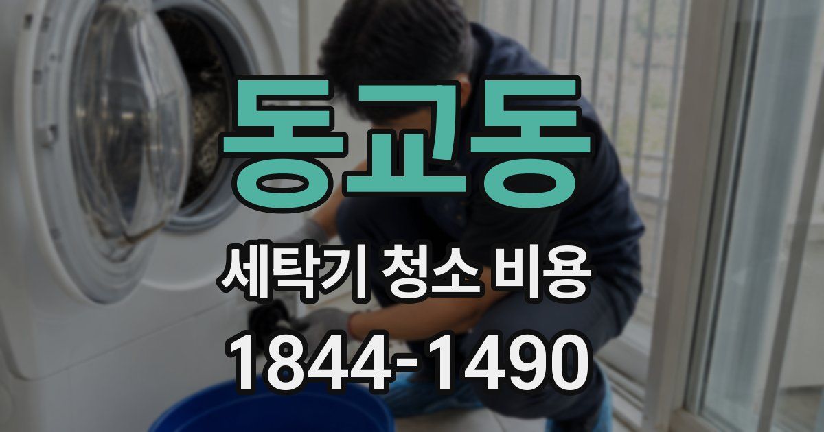 동교동 세탁기 청소 비용