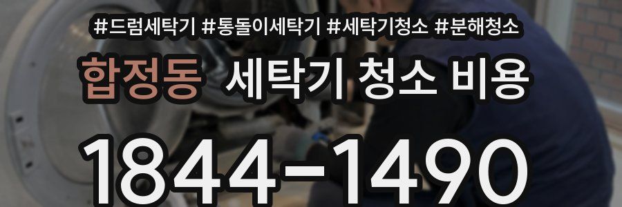 합정동 세탁기 청소 비용