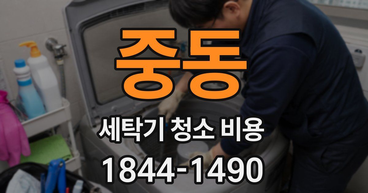 중동 세탁기 청소 비용