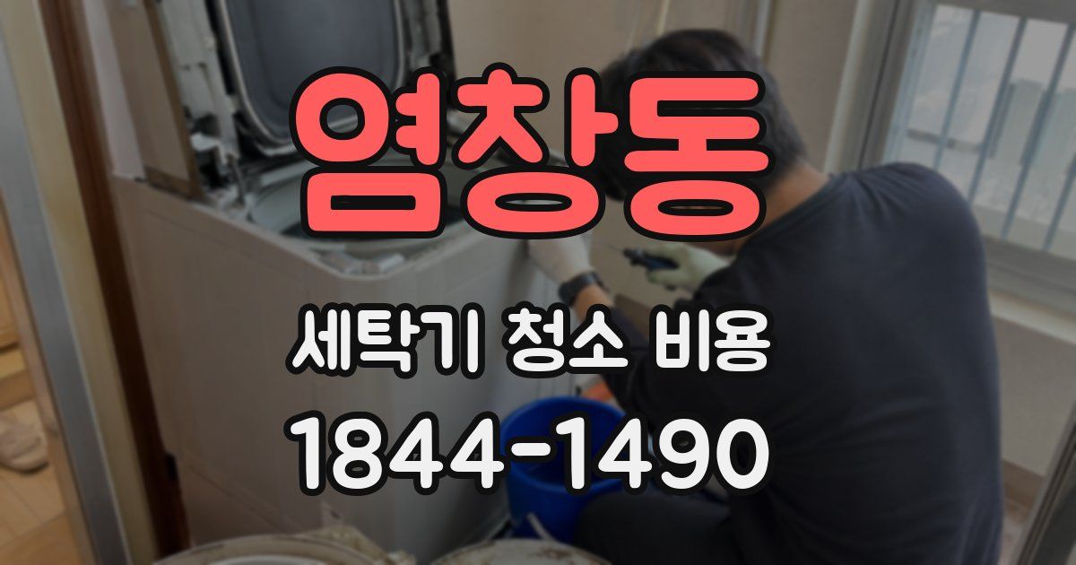 염창동 세탁기 청소 비용