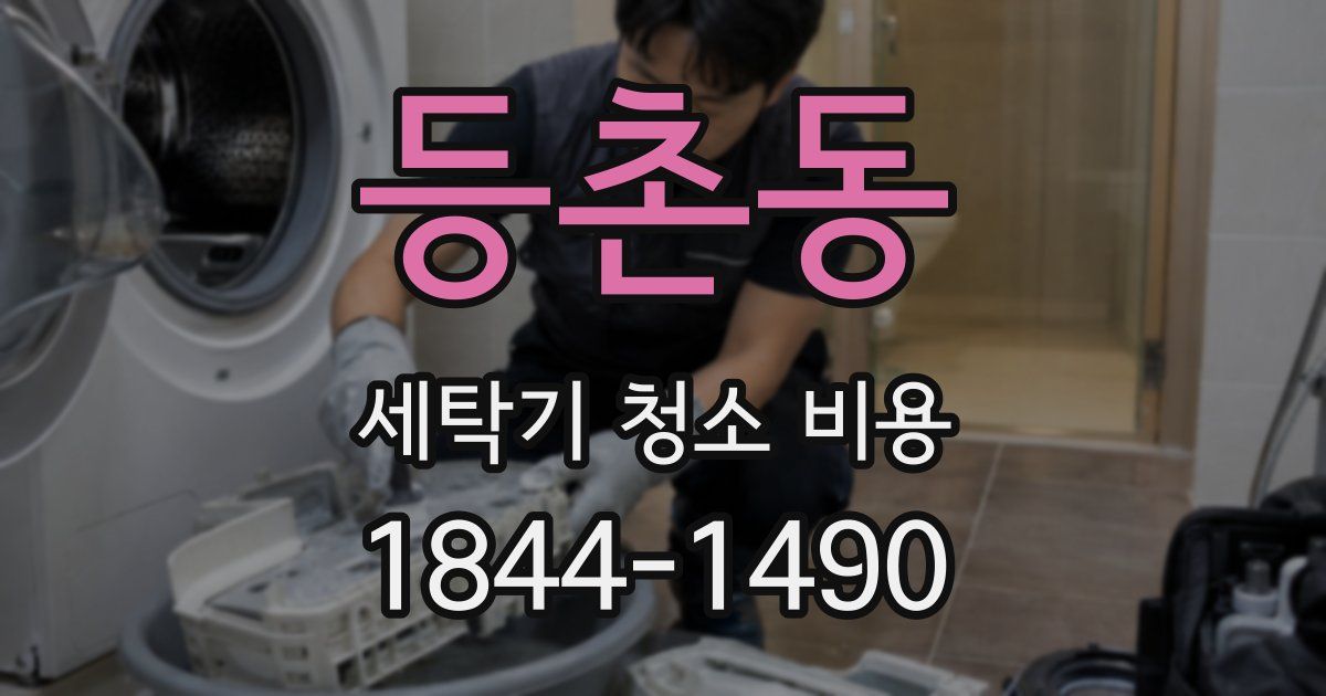 등촌동 세탁기 청소 비용