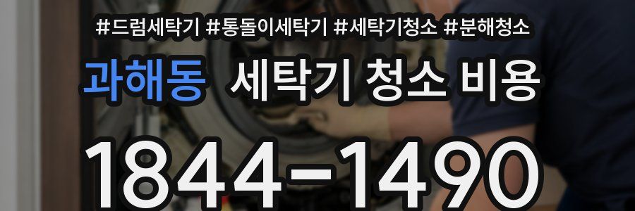 과해동 세탁기 청소 비용