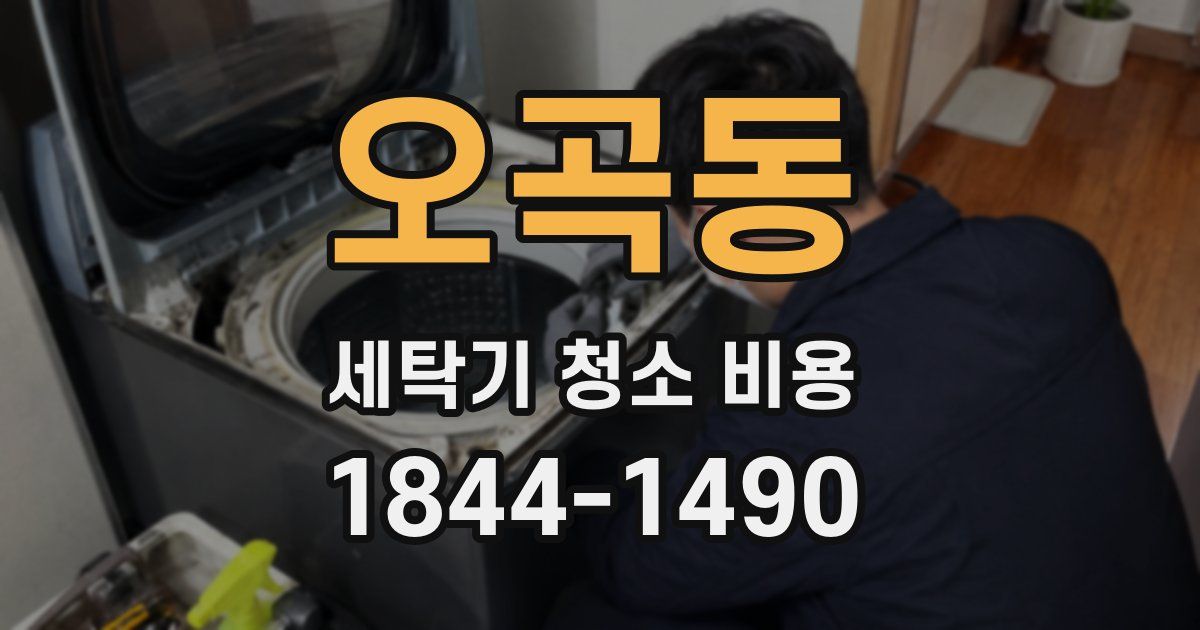 오곡동 세탁기 청소 비용