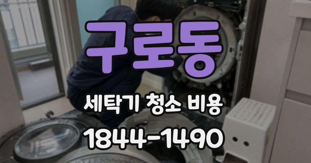 구로동 세탁기 청소 비용