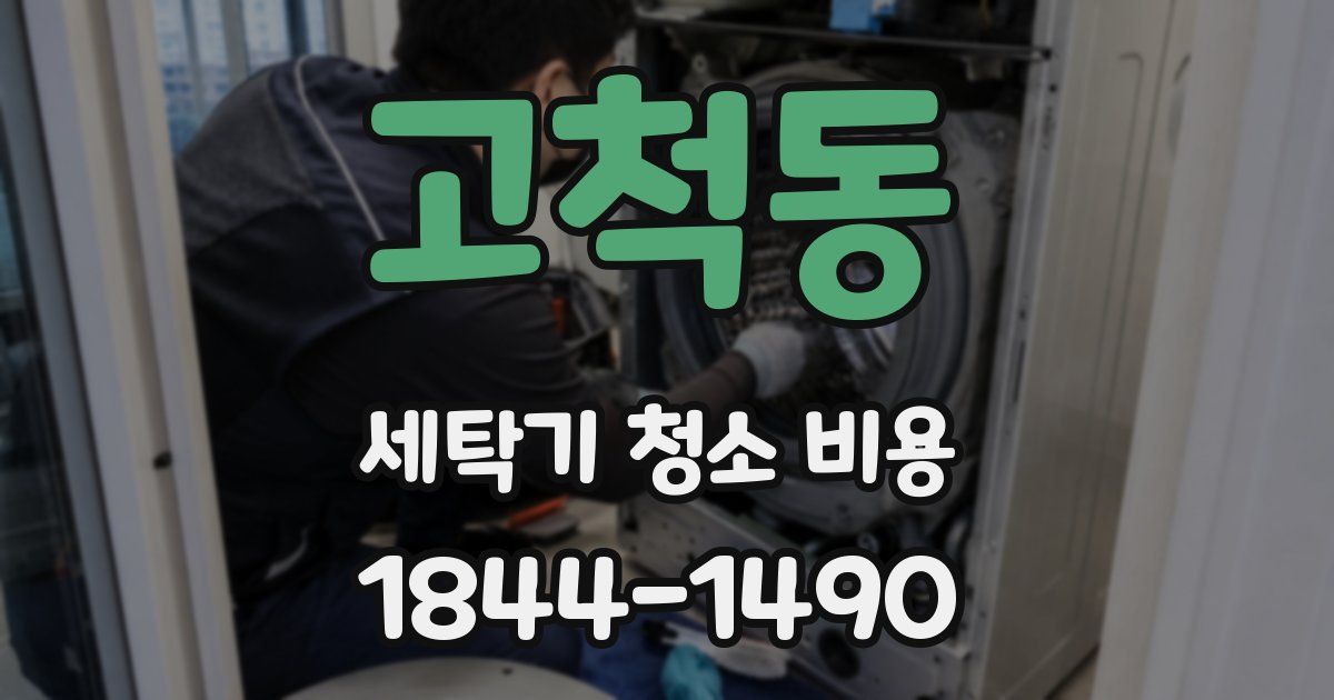 고척동 세탁기 청소 비용