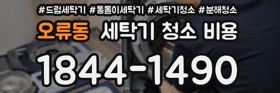 오류동 세탁기 청소 비용