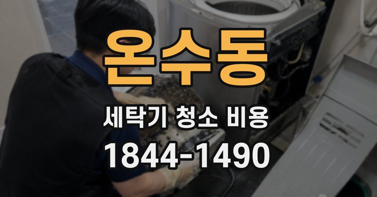 온수동 세탁기 청소 비용