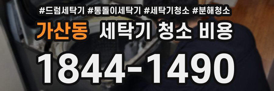 가산동 세탁기 청소 비용