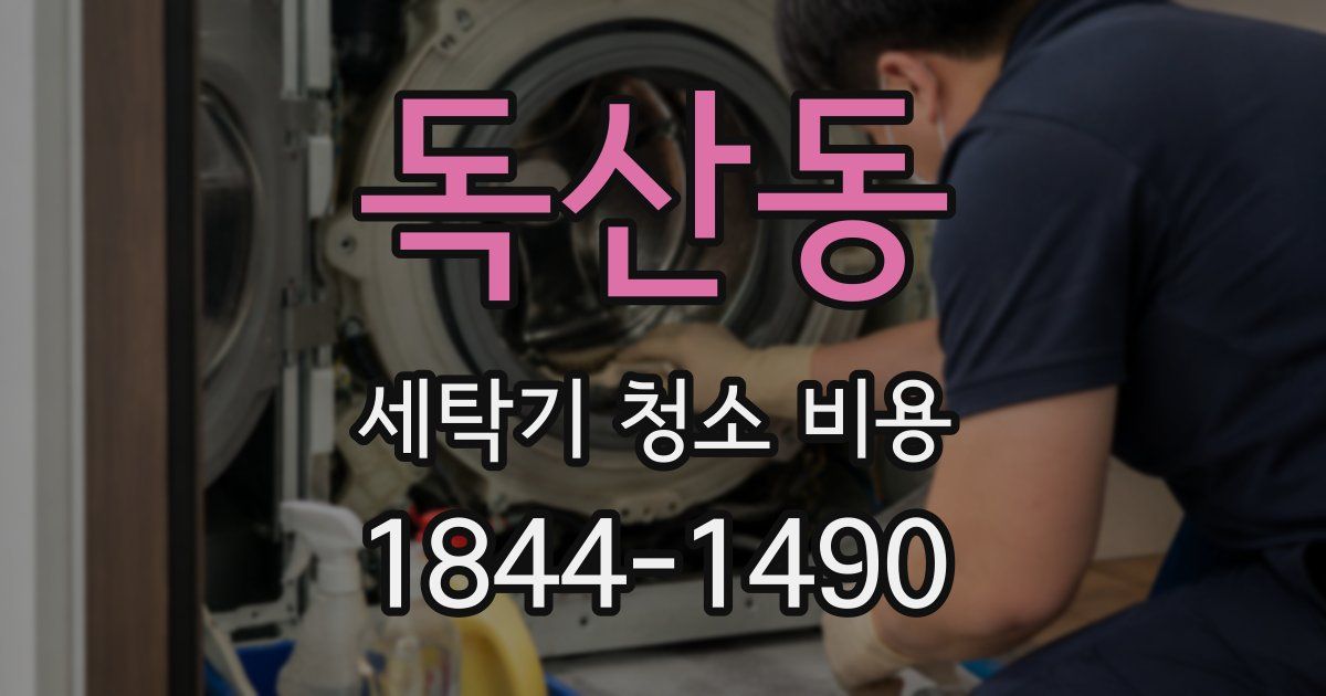 독산동 세탁기 청소 비용