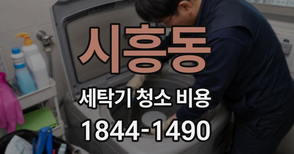 시흥동 세탁기 청소 비용