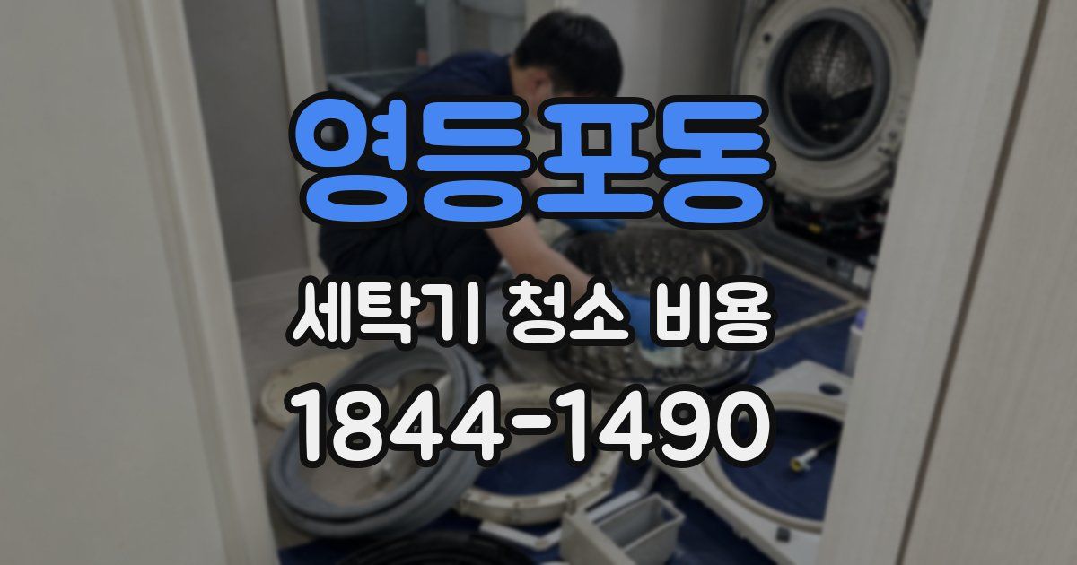 영등포동 세탁기 청소 비용
