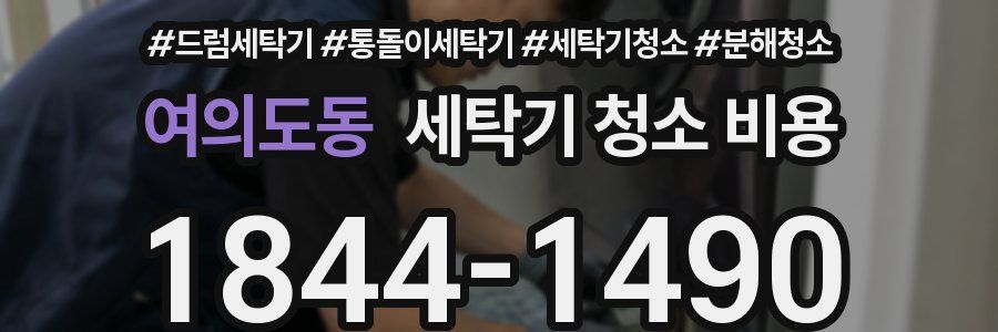 여의도동 세탁기 청소 비용