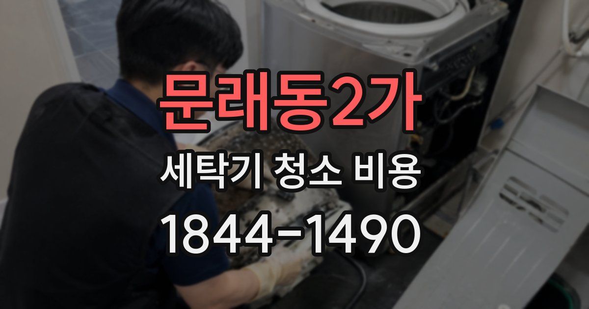 문래동2가 세탁기 청소 비용