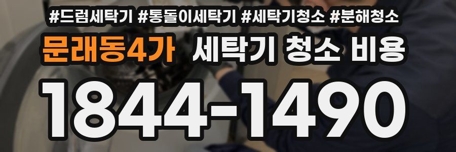 문래동4가 세탁기 청소 비용