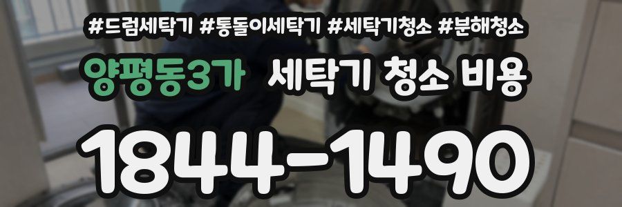 양평동3가 세탁기 청소 비용
