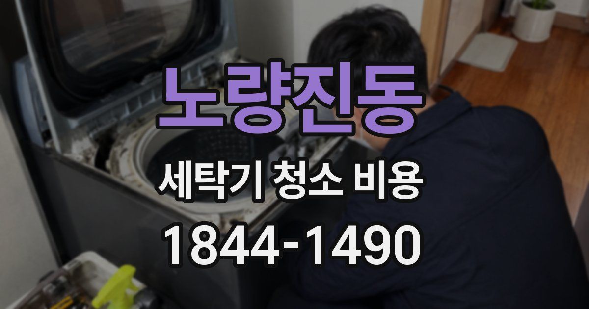 노량진동 세탁기 청소 비용