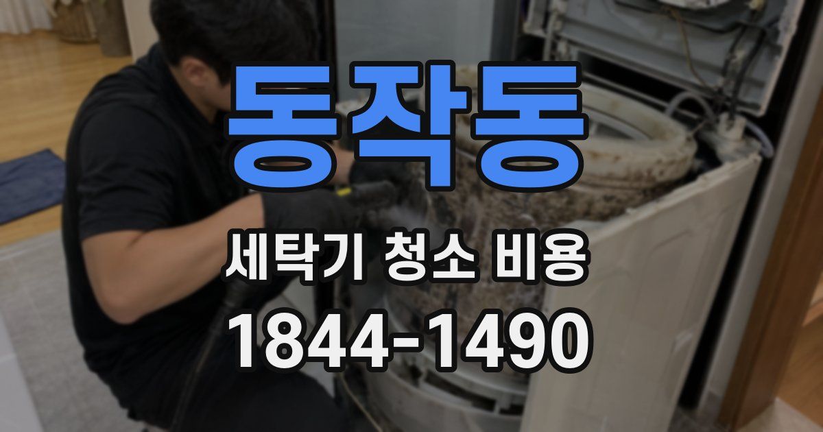 동작동 세탁기 청소 비용