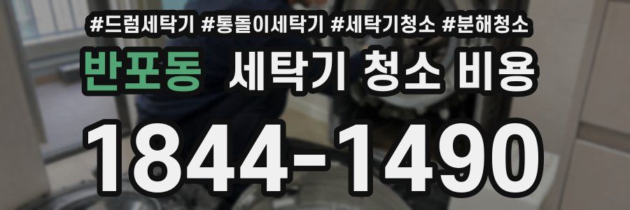 반포동 세탁기 청소 비용