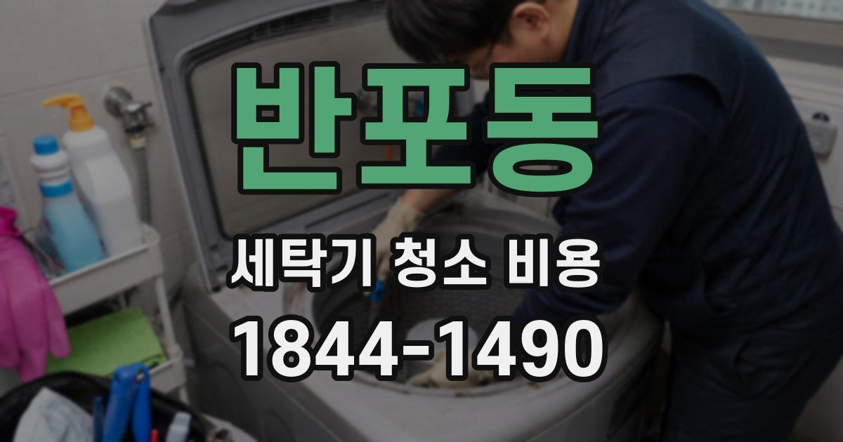 반포동 세탁기 청소 비용