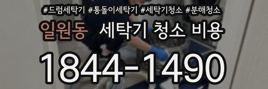 일원동 세탁기 청소 비용