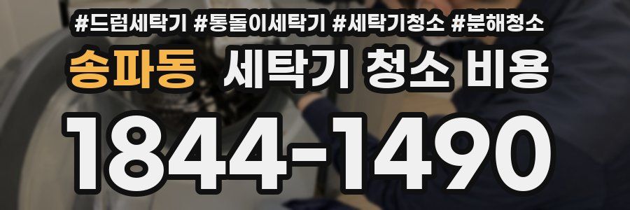 송파동 세탁기 청소 비용