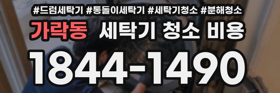 가락동 세탁기 청소 비용