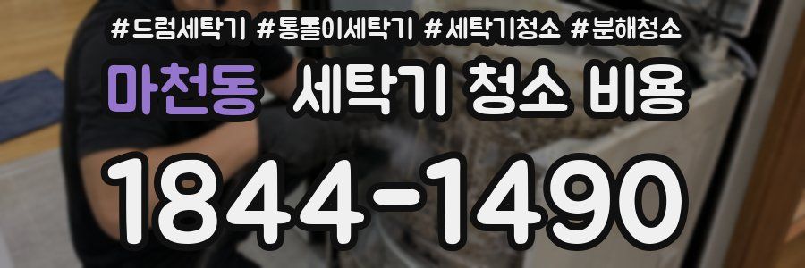 마천동 세탁기 청소 비용