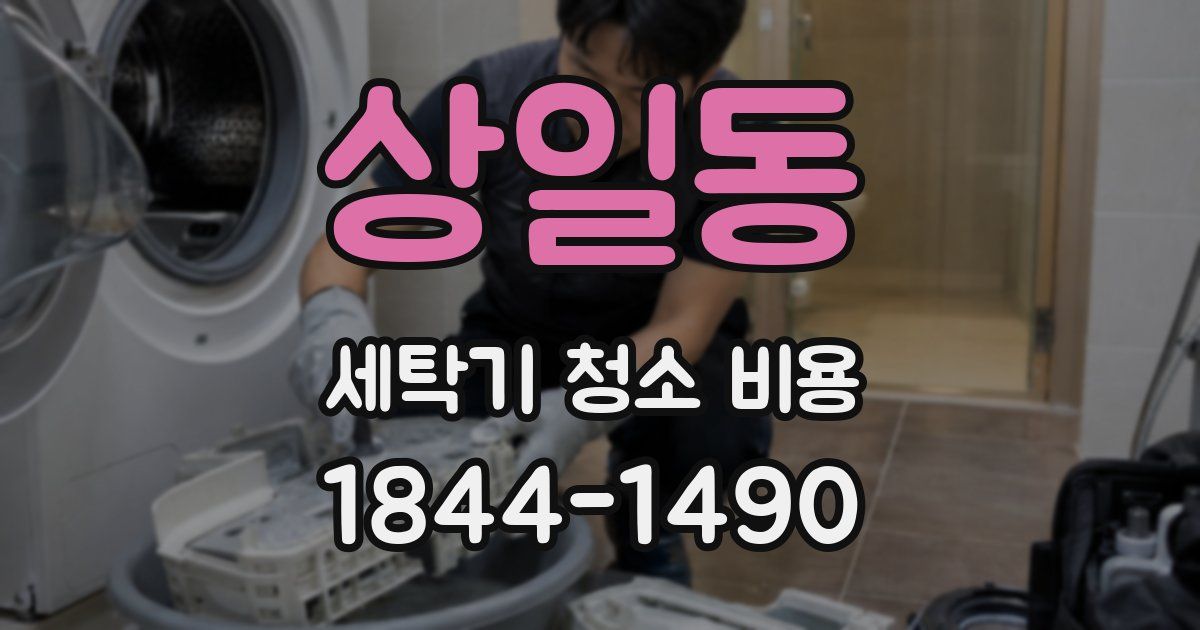 상일동 세탁기 청소 비용