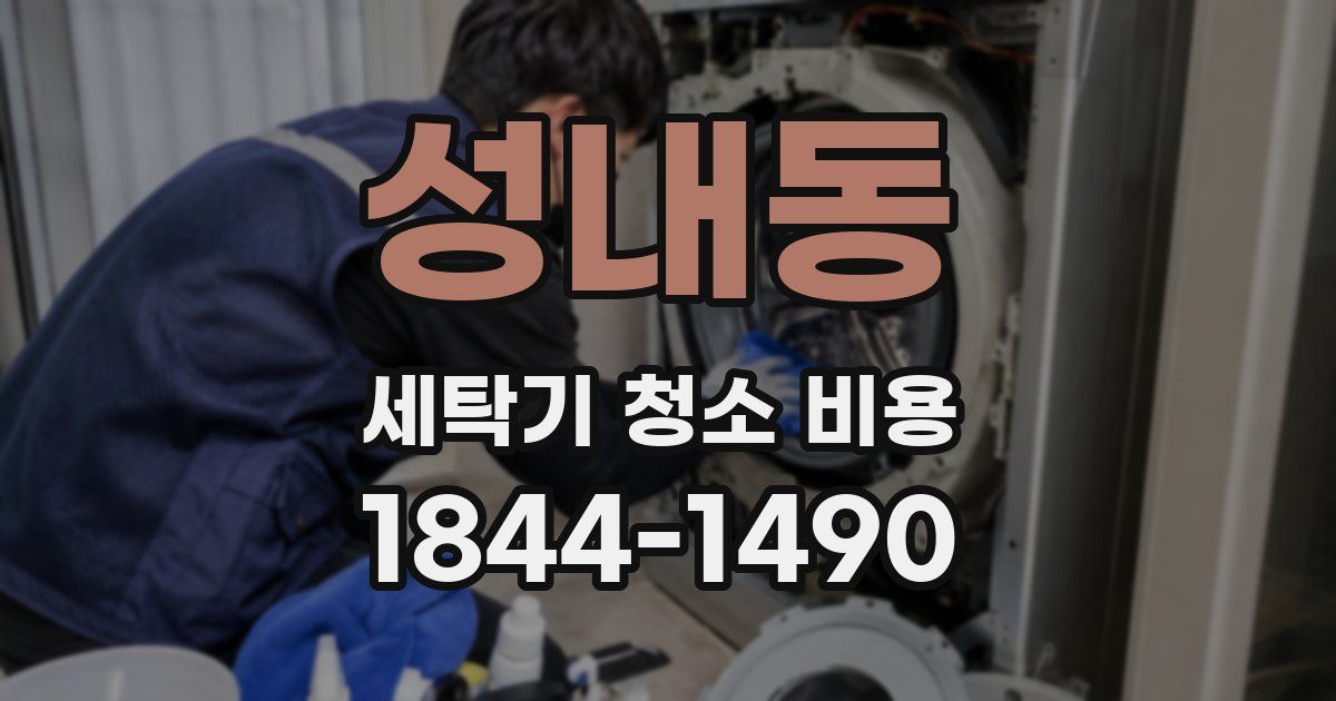 성내동 세탁기 청소 비용