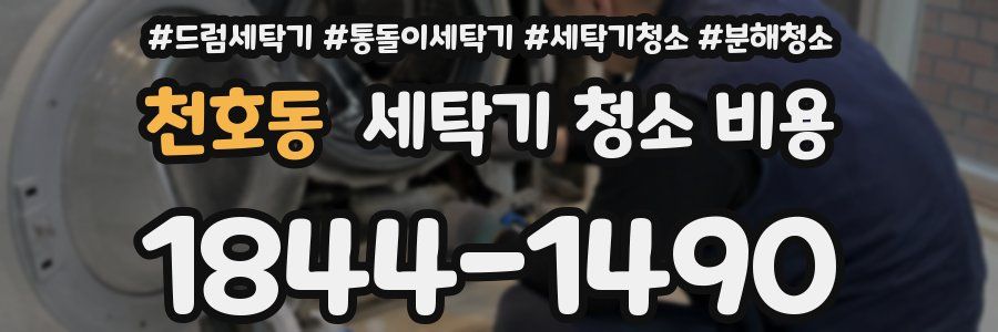 천호동 세탁기 청소 비용