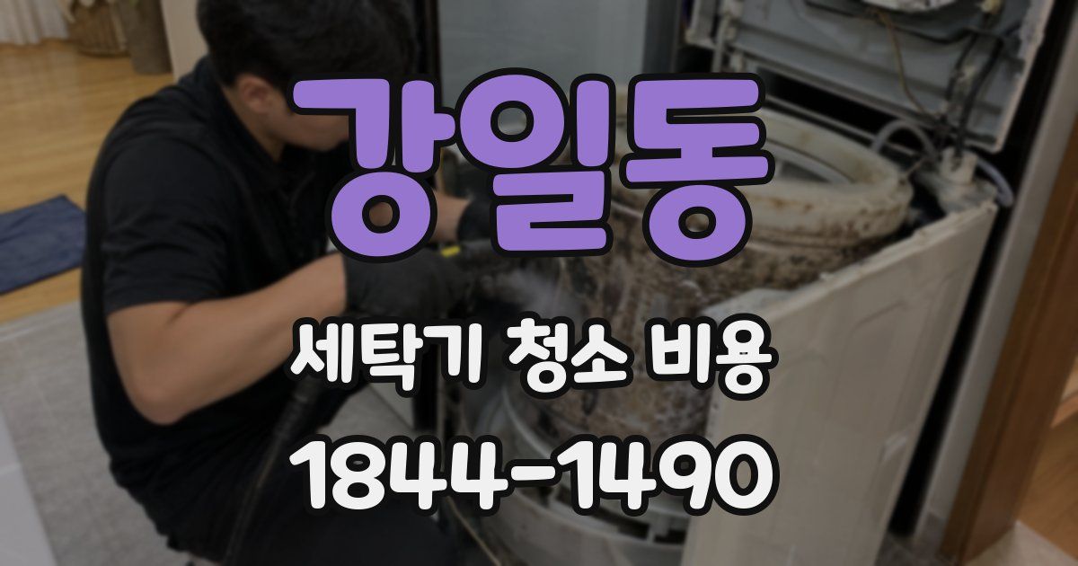 강일동 세탁기 청소 비용
