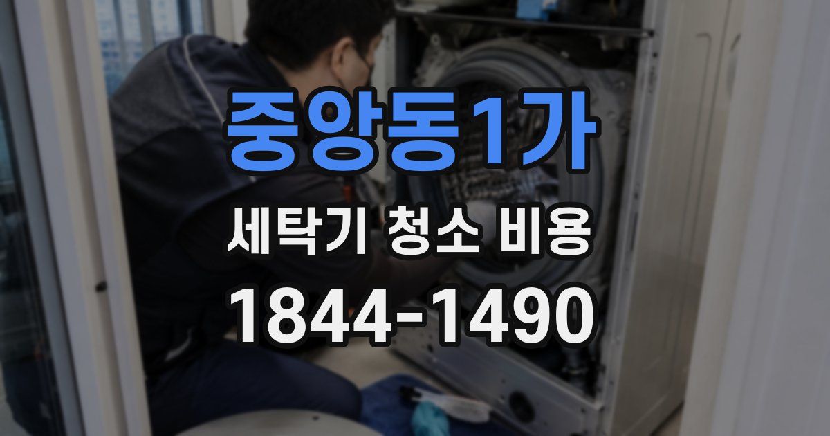 중앙동1가 세탁기 청소 비용