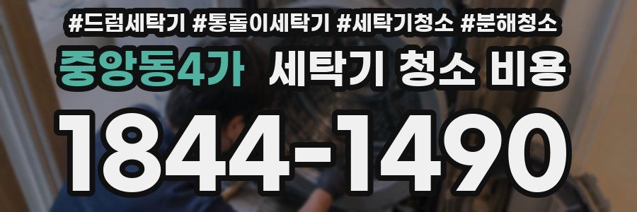 중앙동4가 세탁기 청소 비용