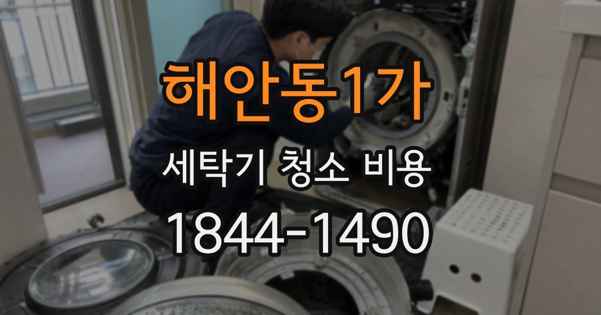 해안동1가 세탁기 청소 비용