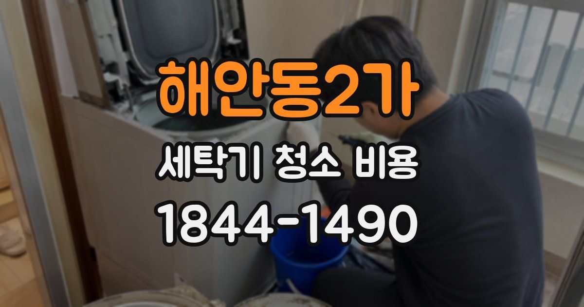 해안동2가 세탁기 청소 비용