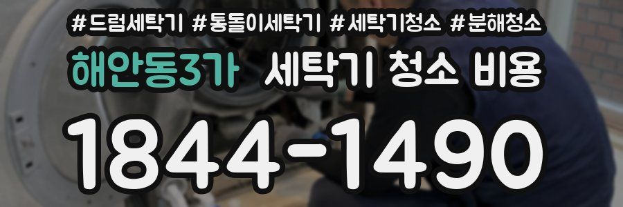 해안동3가 세탁기 청소 비용