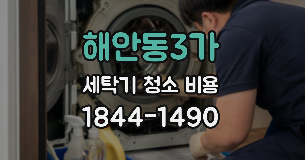 해안동3가 세탁기 청소 비용