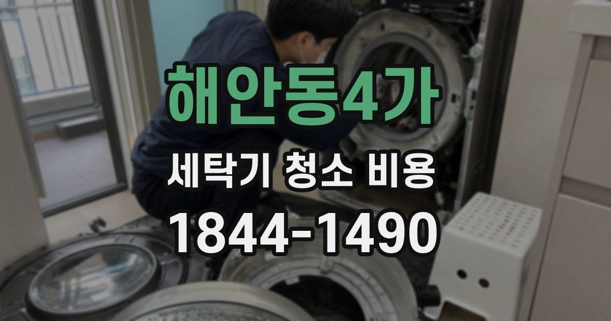 해안동4가 세탁기 청소 비용